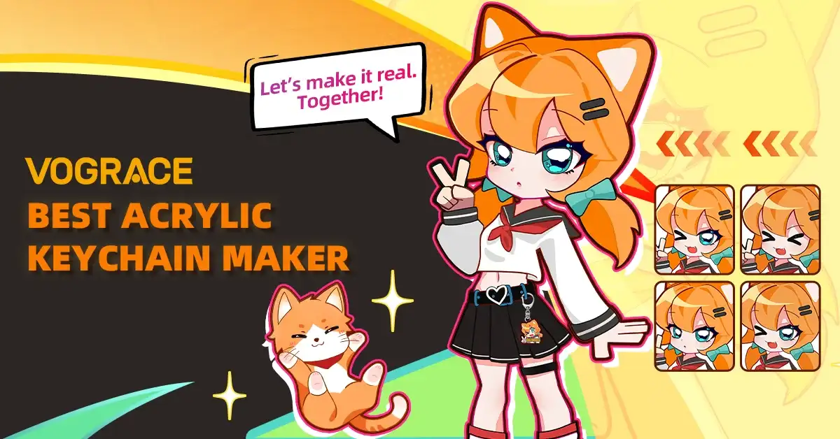 Vograce Custom Acrylic Charms for Artists and Small Businesses