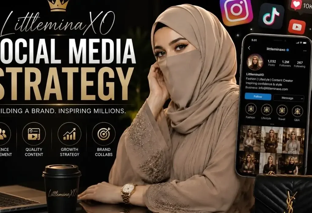 LittleminaXO social media strategy for Instagram TikTok YouTube audience growth and branding