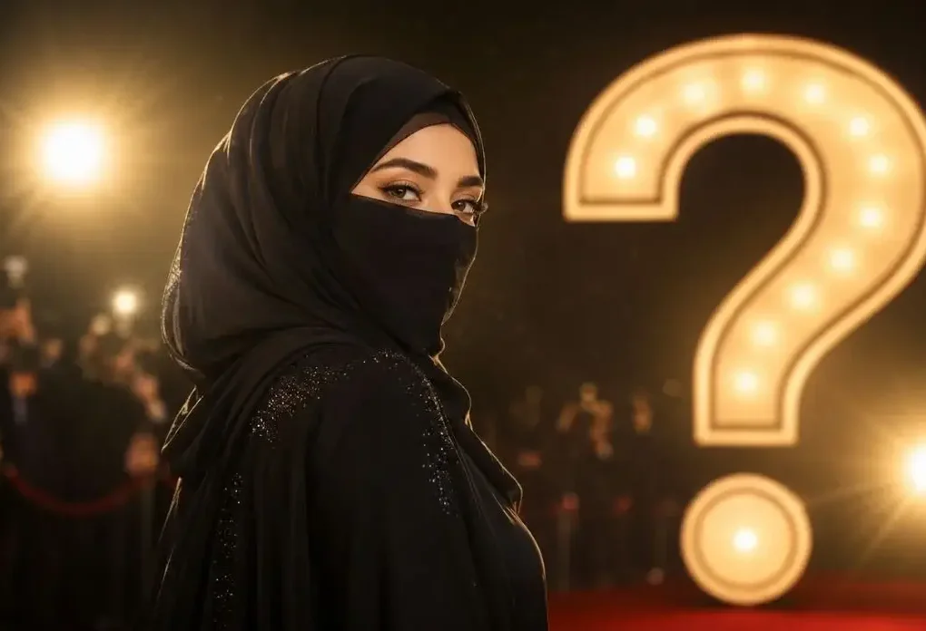 Who Is LittleminaXO biography featuring a famous hijabi social media influencer with a large question mark