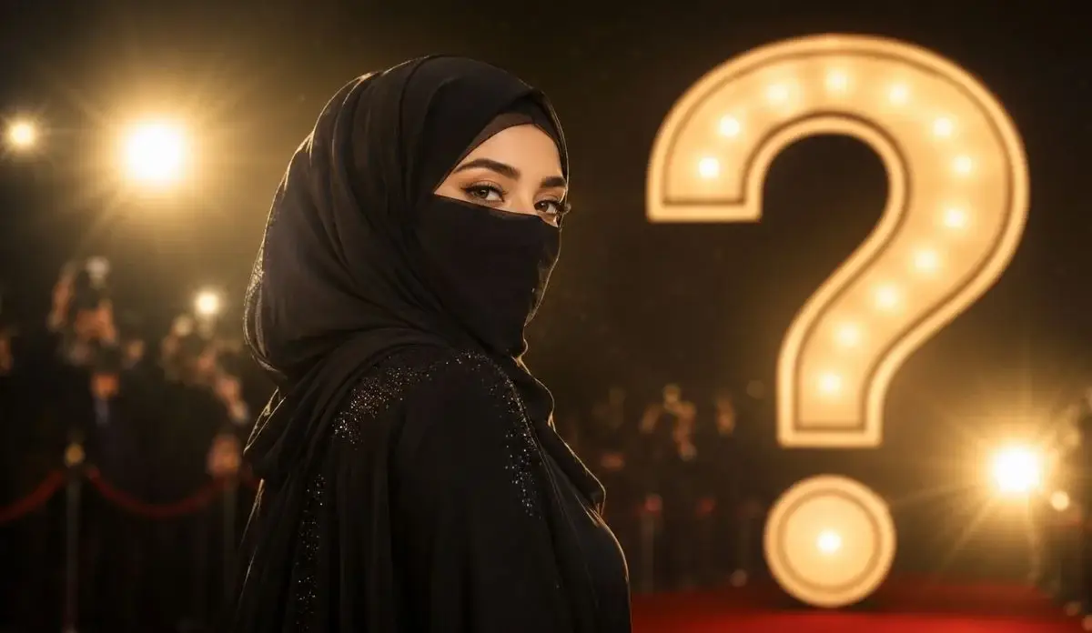 Who Is LittleminaXO biography featuring a famous hijabi social media influencer with a large question mark