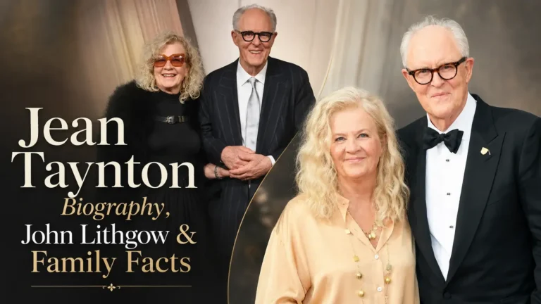 Jean Taynton biography feature image with John Lithgow and family facts