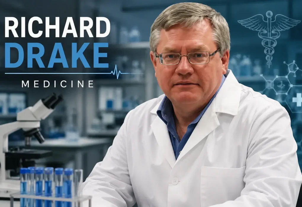 Richard Drake medicine feature image in a medical lab setting